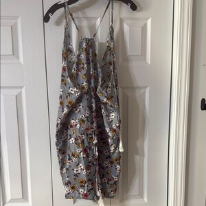 Floral Spaghetti Strap Romper